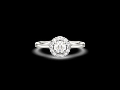 Kara Halo Diamond Ring