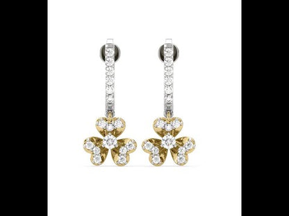 Esther Flower Diamond Dangler