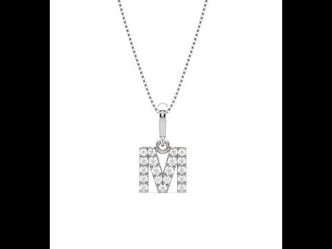 Vraj india M name letter Gold Diamond Pendant locket chain with ring for  girls & women Gold-plated Beads Alloy Pendant Price in India - Buy Vraj  india M name letter Gold Diamond