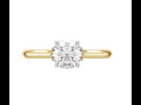 High Design Solitaire Engagement Ring with a Twist JL PT 515
