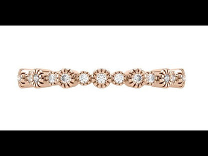 Lily Floral Crown Diamond Band