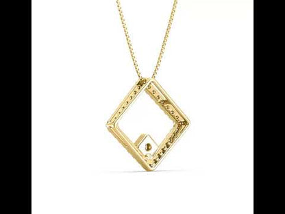 Kara Geometric Diamond Pendant