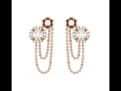 Daniela Flower Diamond Dangler