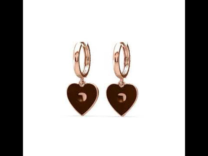 Brooke Dangling Heart Earrings