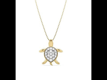 Agatha Turtle Diamond Pendant