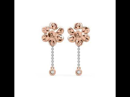 Ellie Flower Diamond Studs