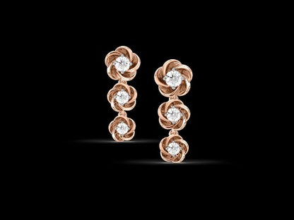 Alina Floral Diamond Earrings