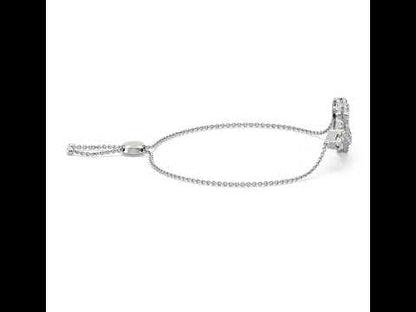 Reva Heart Infinity Diamond Bracelet