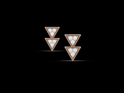 Blakely Double Triangle Earrings