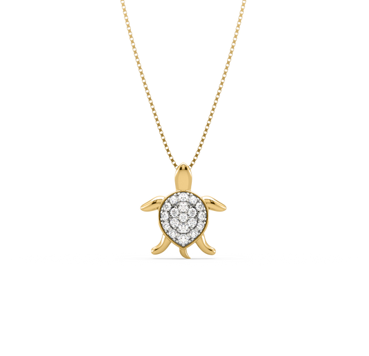 Agatha Turtle Diamond Pendant